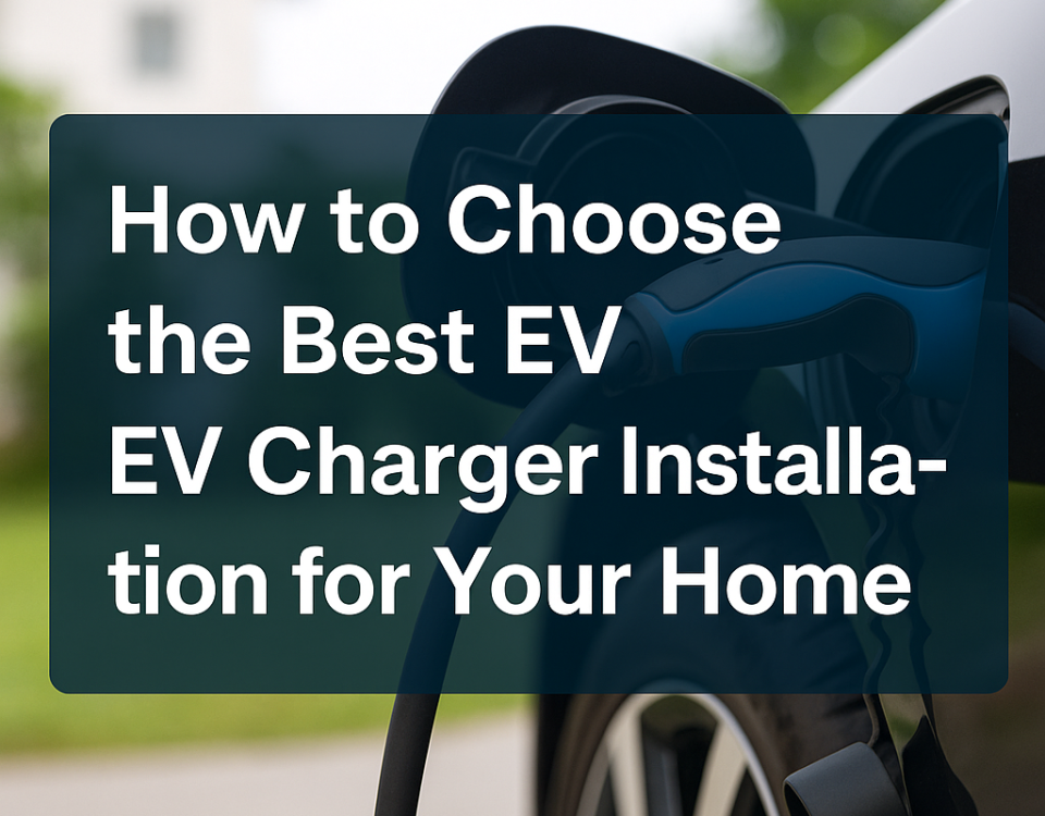 How to Choose the Best EV Charger Installation for Your Home